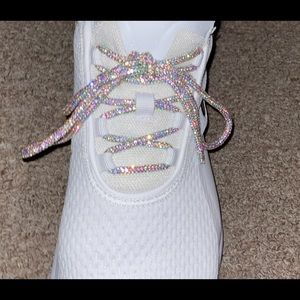 Rhinestone Shoestrings one pair AB Crystal NWOT